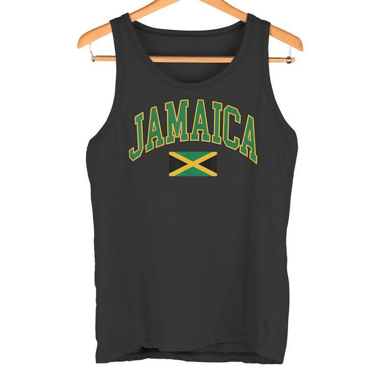 Texteintage De La Jamaïquearsity Et Drapeau Jamaïcain Débardeur e