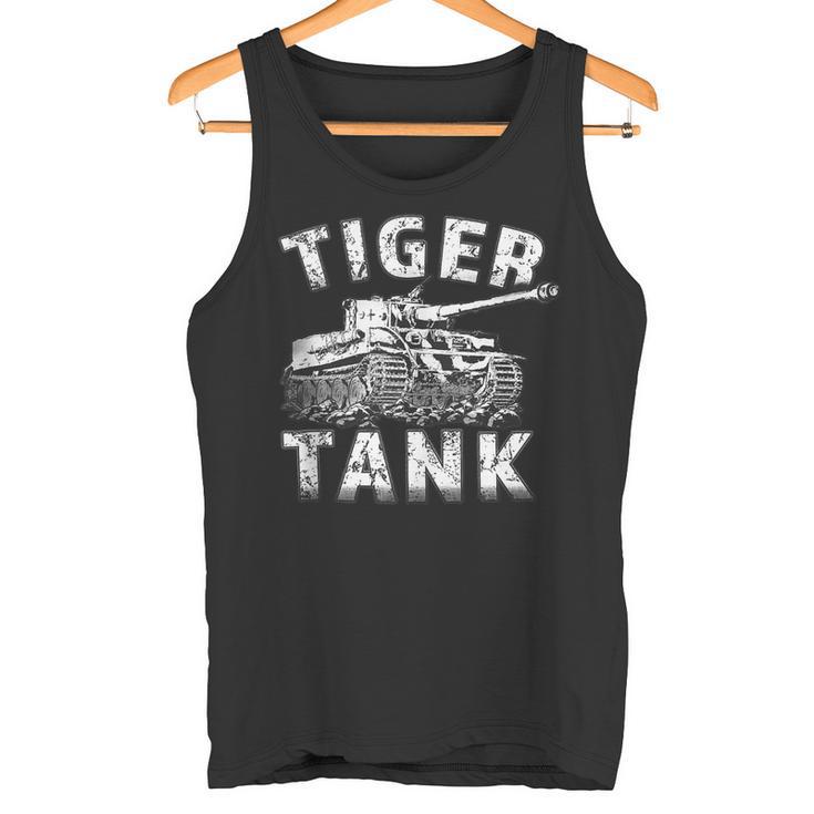 Tiger Tank Histórico Guerra Mundial 2Egunda Guerra Mundial Historia Panzer Alemana In Mangas Camiseta sin mangas