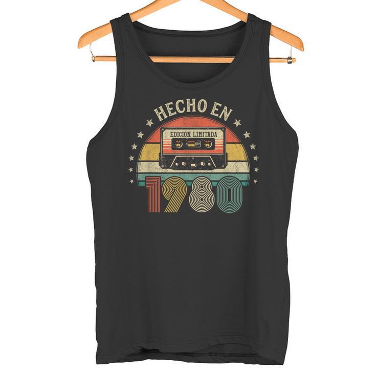 Vintage Hecho En 1980 Regalo Nacido En 1980 Edición Limitada Camiseta sin mangas