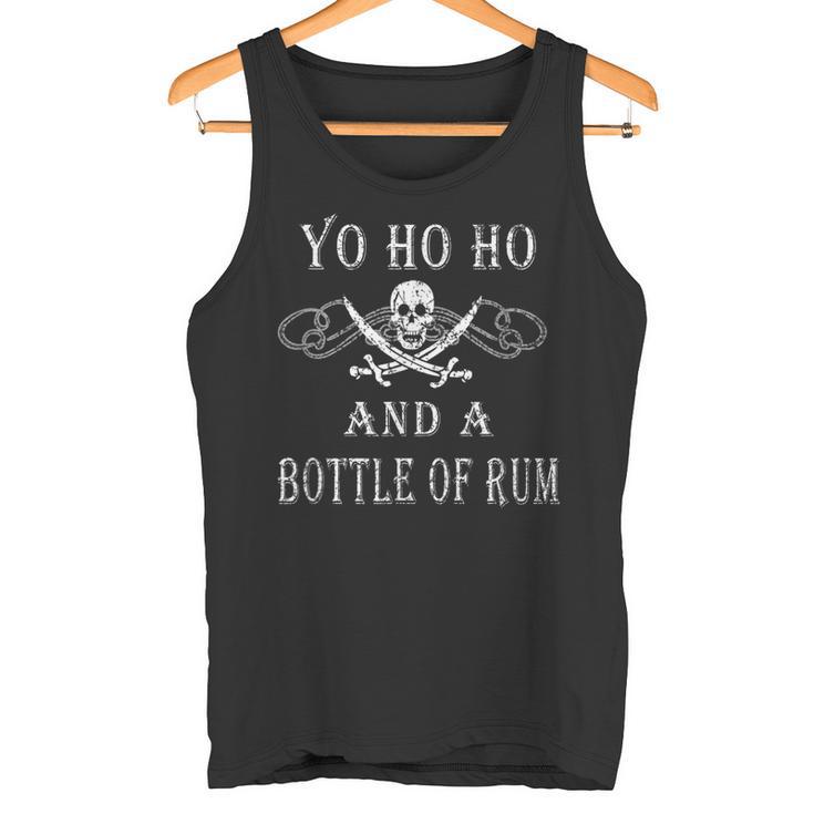 Yo Ho Ho Botella De Rum Divertida Pirata Bandera Pirata Camiseta sin mangas