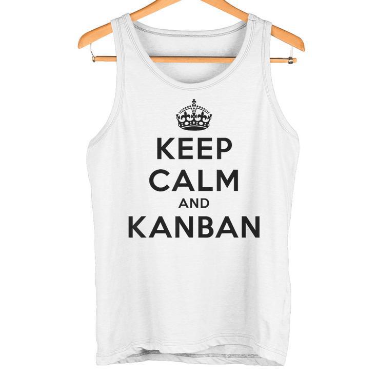 Chef De Projet De La Méthodologie Keep Calm Et Kanban Agile Débardeur e