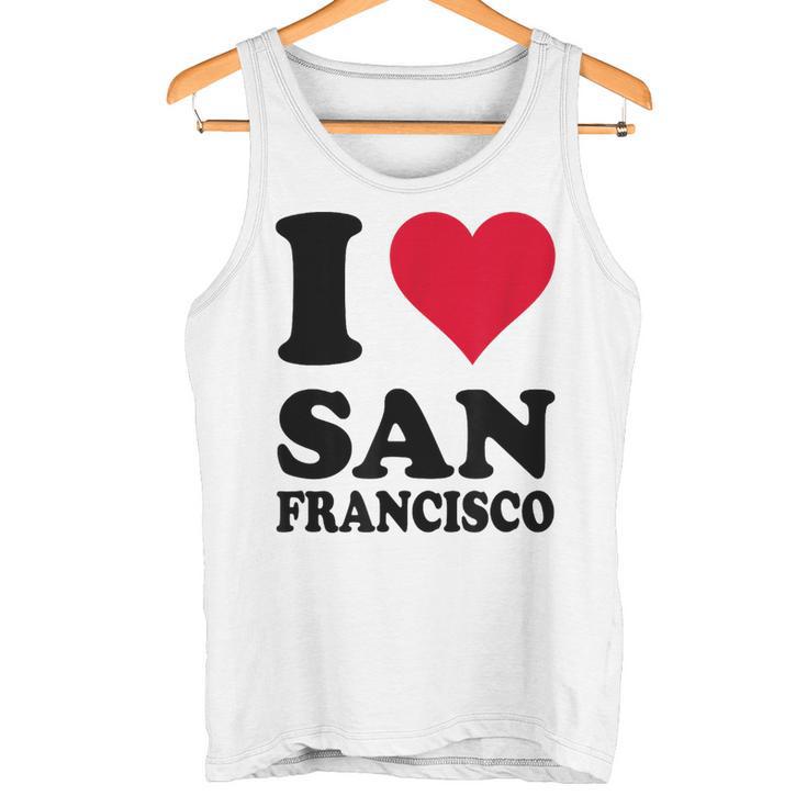 Corazón Diseño I Lovean Francisco Camiseta sin mangas