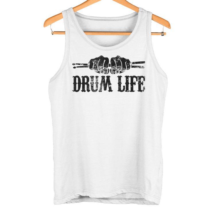Drum Life Frase Divertida Para Baterista In Mangas Camiseta sin mangas