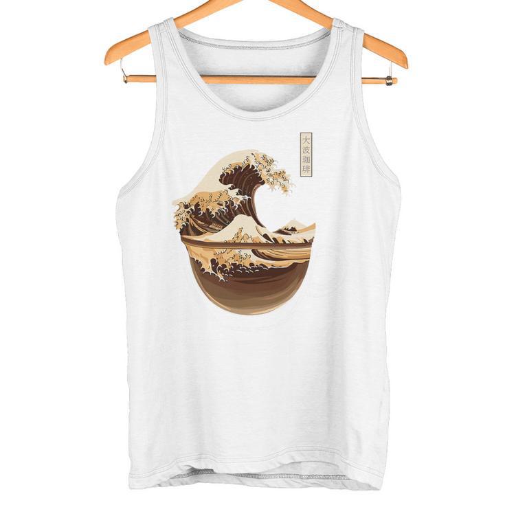 La Gran Ola De Café Divertida Parodiaintage Camiseta sin mangas
