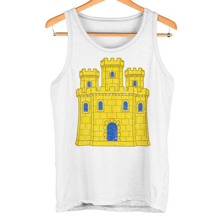Reino De Castillo España Castillo Bandera Castilloímbolo Castilano In Mangas Camiseta sin mangas