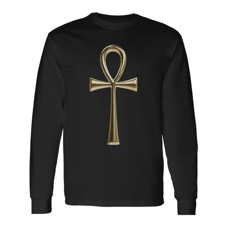 Ancienne Egypte Ancienne Ankh Clé Deie Égypteacrée T-shirt à manches longues