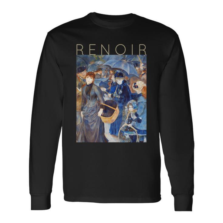 Auguste Renoir Los Paraguas Otoño Camiseta de manga larga