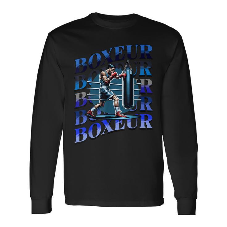 Boxe Cadeau Humour Pour Lesports De Combat T-shirt à manches longues
