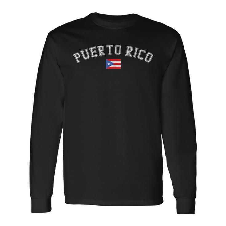 Drapeau De Porto Rico Puerto Rican T-shirt à manches longues
