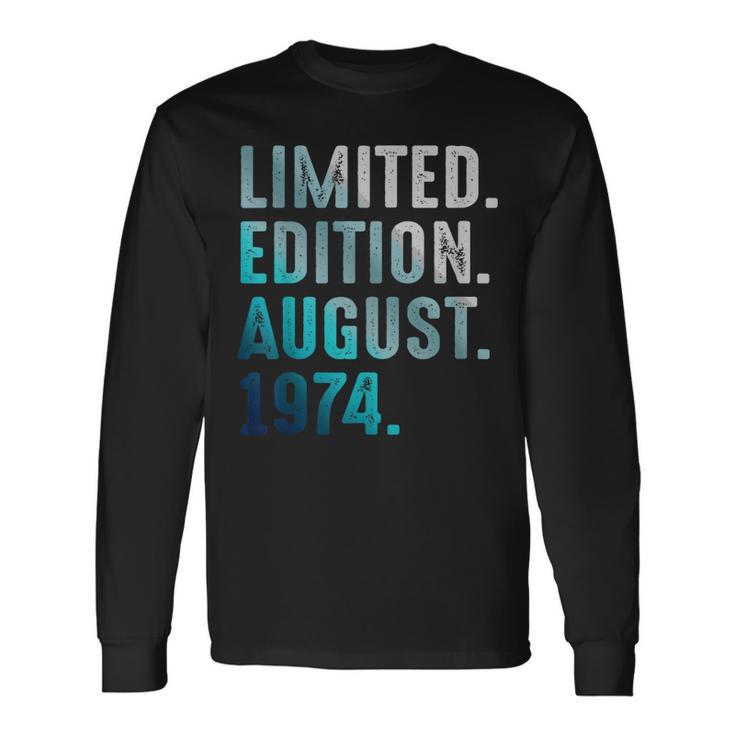 Édition Limitée Août 1974 Retrointage 1974 T-shirt à manches longues