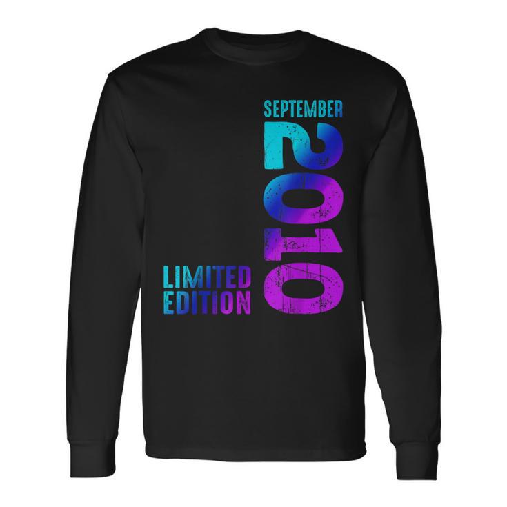 Eneptembre 2010 Depuis 2010Intage 2010 Naissance Rétro 2010 T-shirt à manches longues