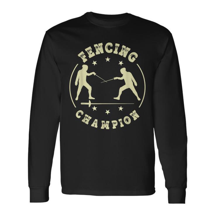 Esgrima Camisa Deable Espada Diseño Deportivo Para Esgrima Camiseta de manga larga