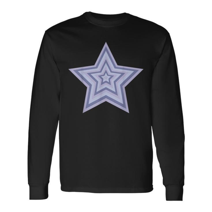 Estrella Estética Lila Camiseta de manga larga