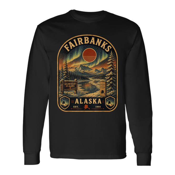 Fairbanks Alaskaoyageintage Alaskaoyage T-shirt à manches longues