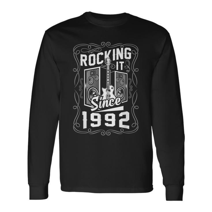 Hombre Guitarras Eléctricas Música Rock Guitarristas Nacidos 1992 Camiseta de manga larga
