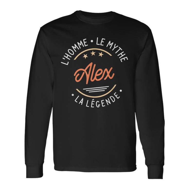 Hombre Idea De Regalo Alex Con Nombre Para Alex Camiseta de manga larga