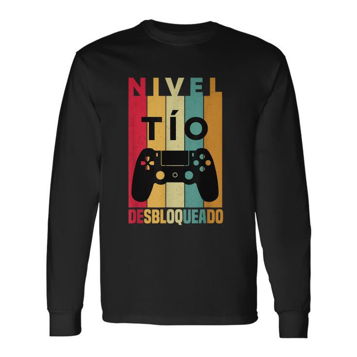 Hombre Tío En Prácticas Divertido Futuro Tio Anuncio Embarazadas Camiseta de manga larga
