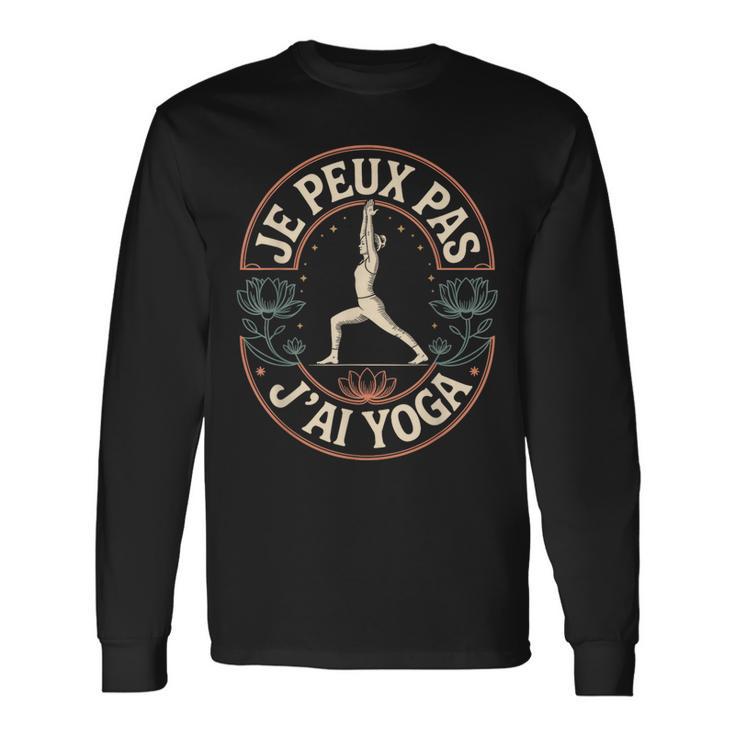 Je Peux Pas J'ai Yoga Lotus Fleur T-shirt à manches longues