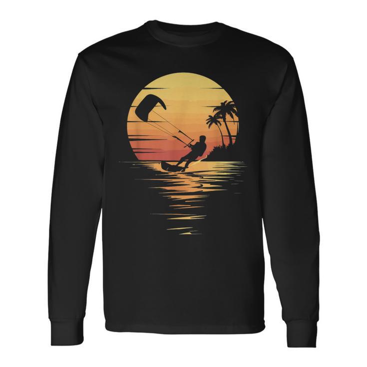 Kitesurfing Retro T-shirt à manches longues