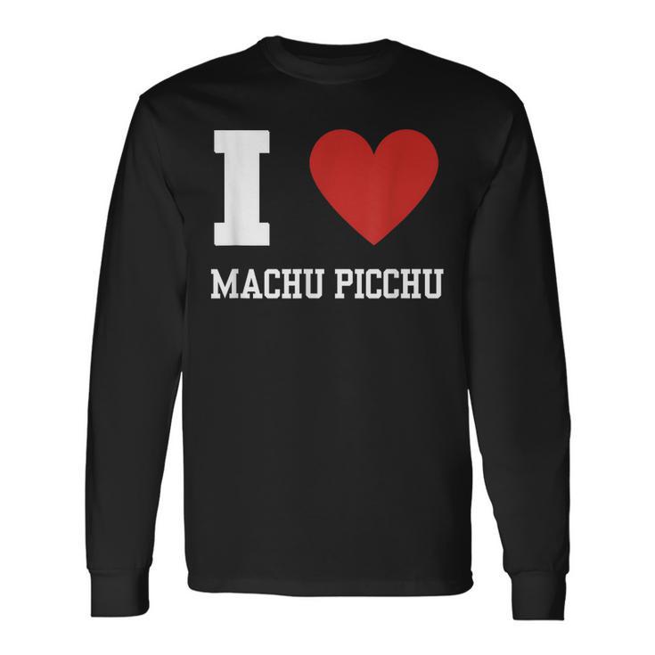 Machu Picchu Pérou Inca Péruvienintage T-shirt à manches longues