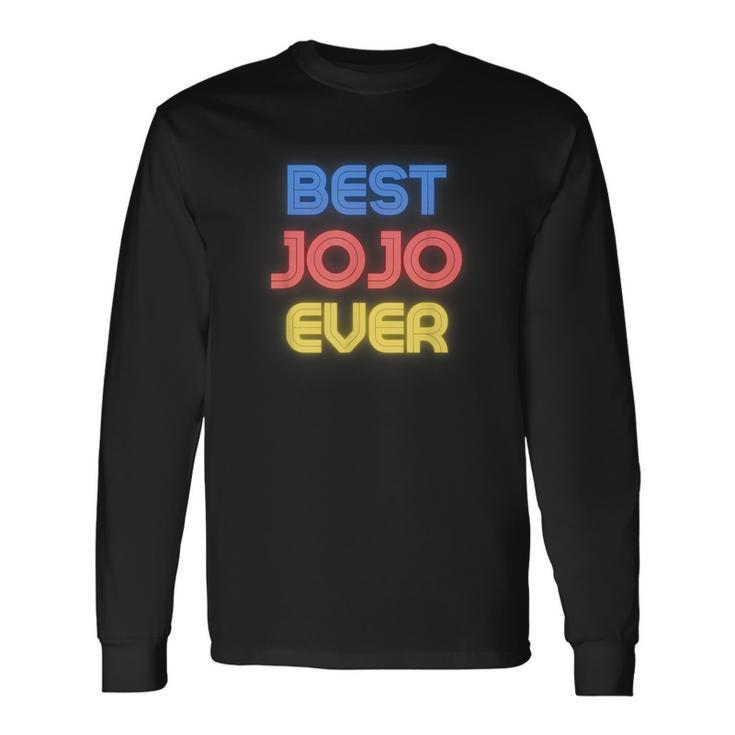 Meilleur Jojo De Tous Les Temps Nom Drôle De Jojo Jojo T-shirt à manches longues