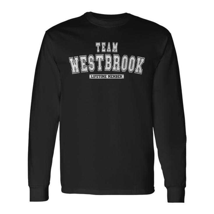 Nom De Famille Membre De L'équipe Westbrook Àie T-shirt à manches longues