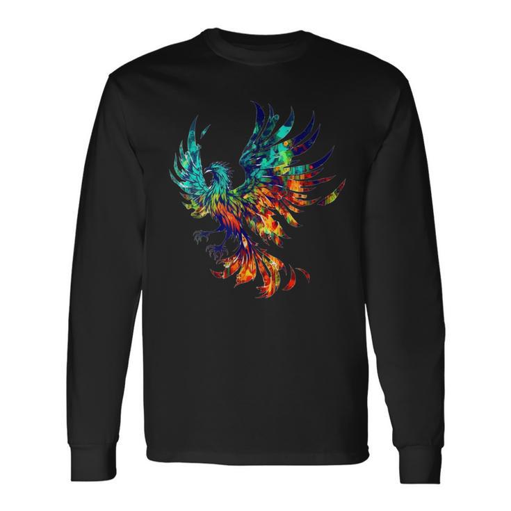 Pájaro Mítico Fénix Renacido Fénix Firebird Camiseta de manga larga