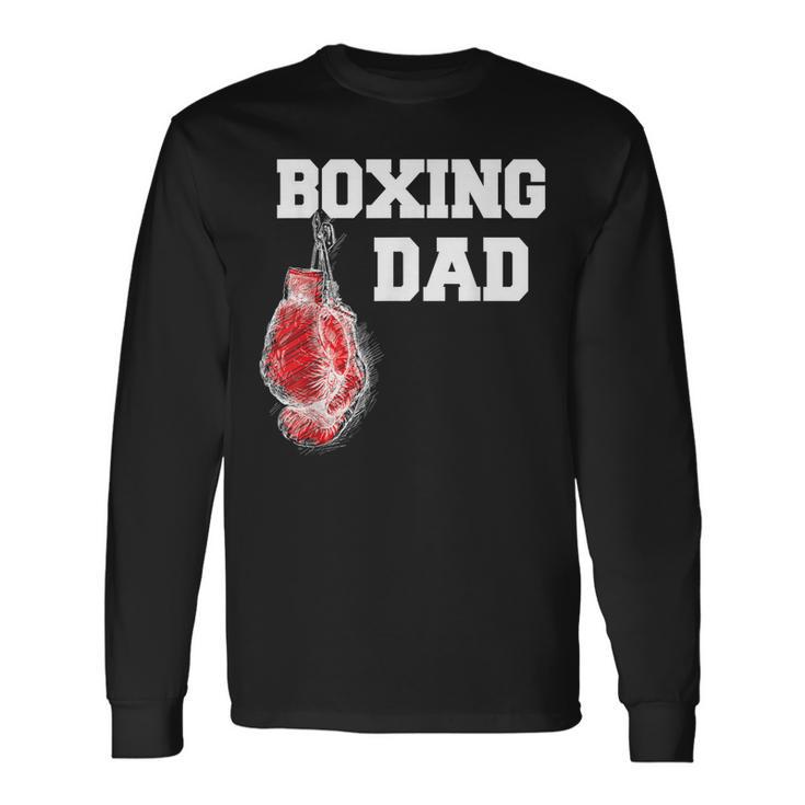 Papá Boxeador Padre Boxeador Camiseta de manga larga