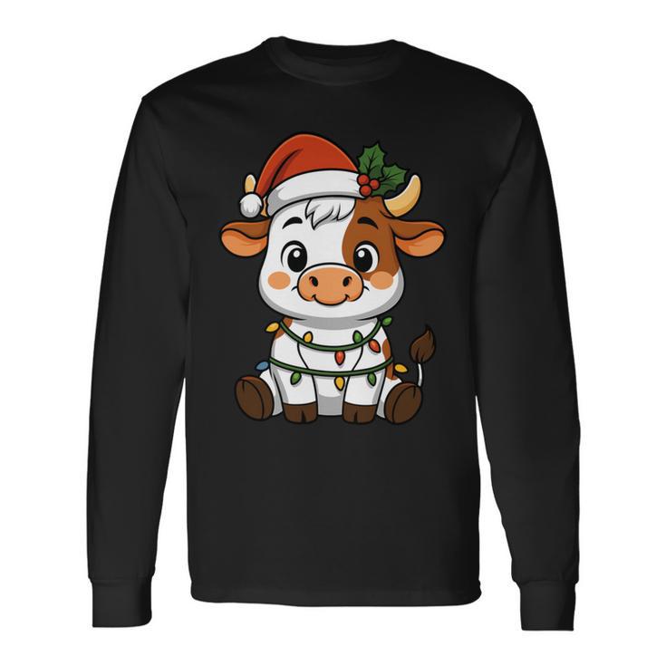 Pijama Deaca Con Luces De Árbol De Navidad Para Niñas Y Niños Manga Larga Camiseta de manga larga