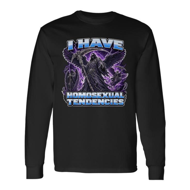 Ridículo Raro Divertido Inapropiado Memeergonzoso Camiseta de manga larga