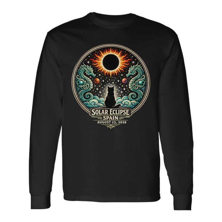 Spain Solar Eclipse 2026 Enjoy The Totality August 12 2026 Long Sleeve T-Shirt Gifts ideas
