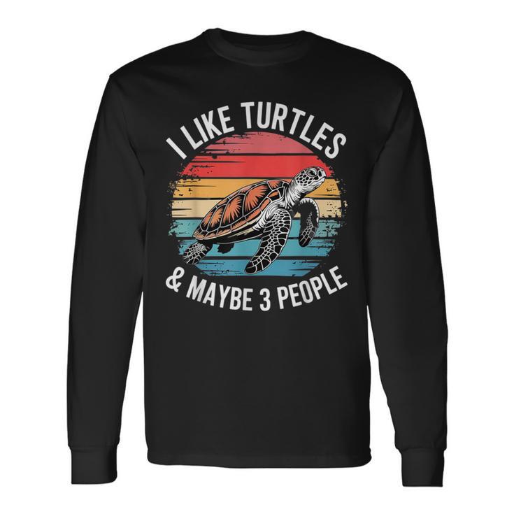 Tortugaintage Con Citaarcástica Camiseta de manga larga