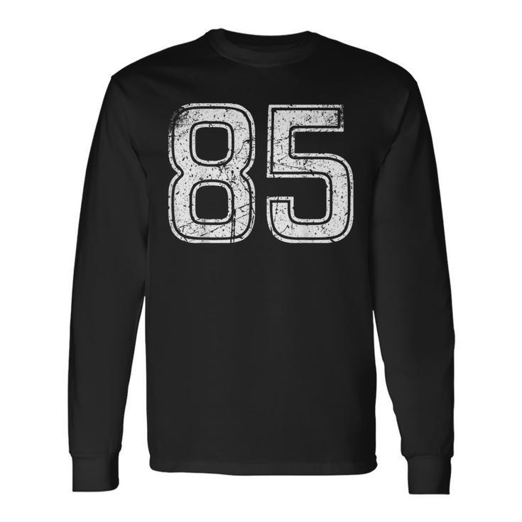 Vintage Number 85 Sports Team Long Sleeve T-Shirt