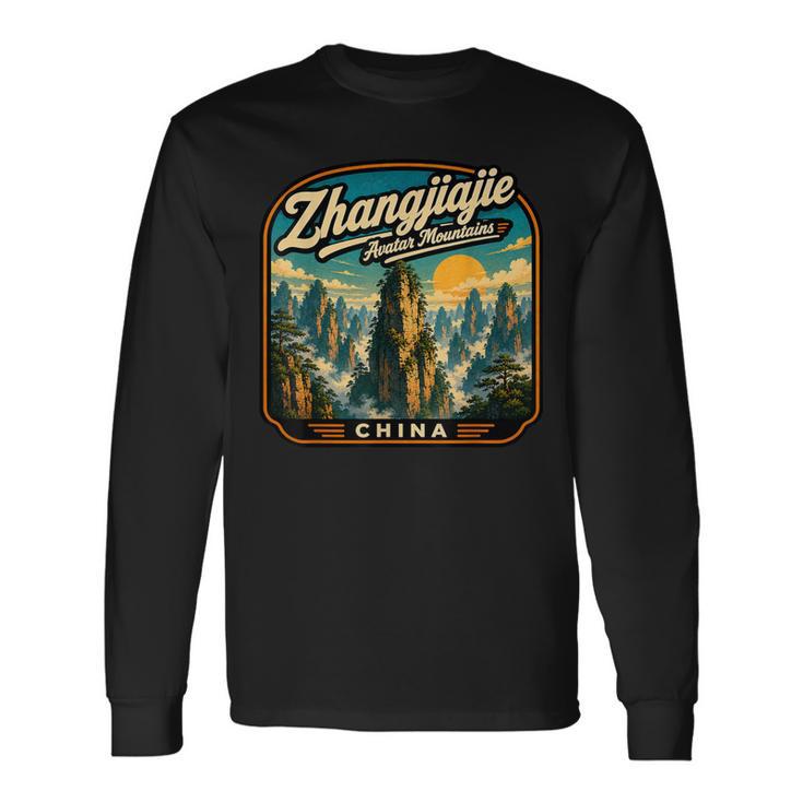 Zhangjiajie China Regalo Zhangjiajieacaciones Chinaiajes Camiseta de manga larga