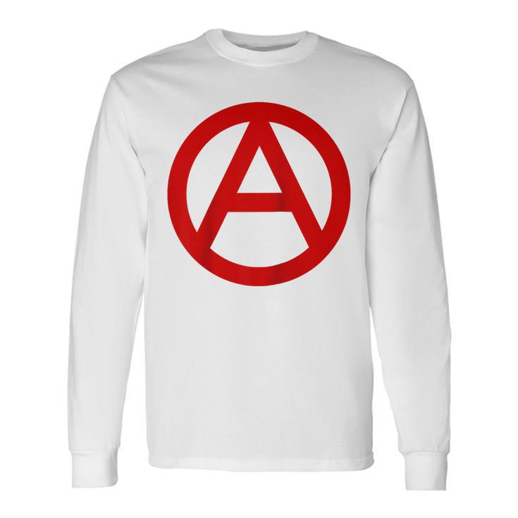 Anarquía Anarquismo Anarquistasímbolo Manga Raglan Camiseta de manga larga
