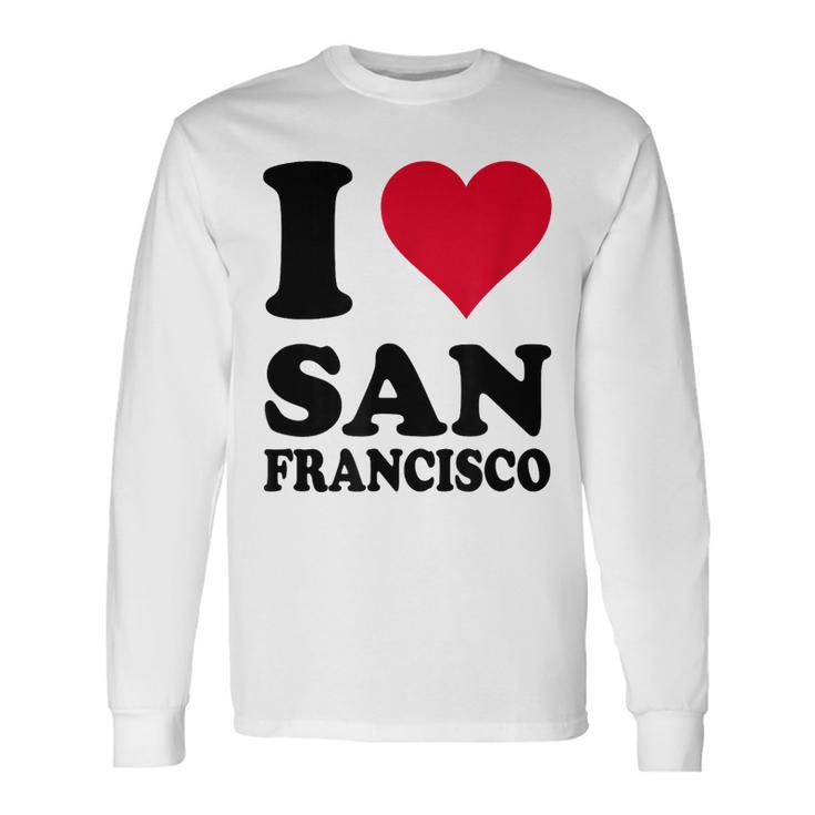 Corazón Diseño I Lovean Francisco Camiseta de manga larga