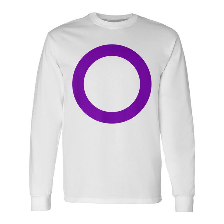 Hermafroditaímbolo De Bandera Lgbtq Intersex Camiseta de manga larga