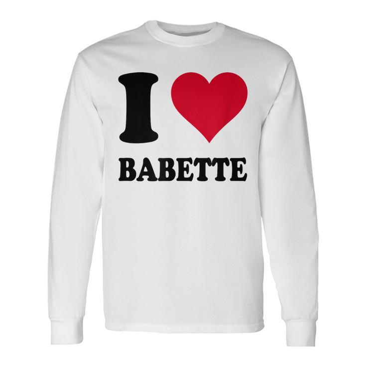 J'aime Babette T-shirt à manches longues