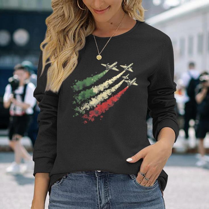 Force Aérienne Italienne Frecce Tricolori T-shirt à manches longues Cadeaux pour elle