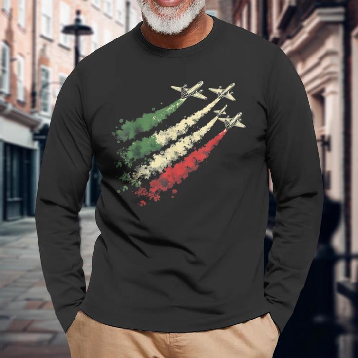 Force Aérienne Italienne Frecce Tricolori T-shirt à manches longues Cadeaux pour les vieillards