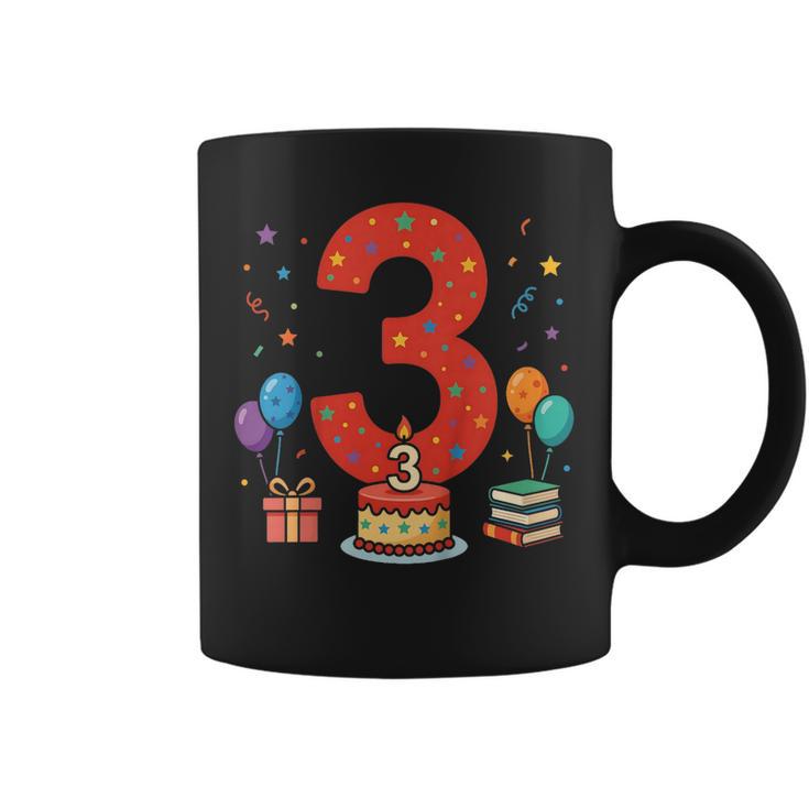 3 Años Cumpleaños 3Er Cumpleaños Niño Niña Taza de café