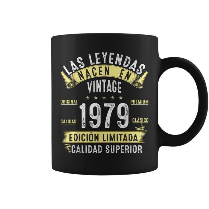 46 Años Cumpleaños Hombre Las Leyendas Nacen Enintage 1979 Taza de café