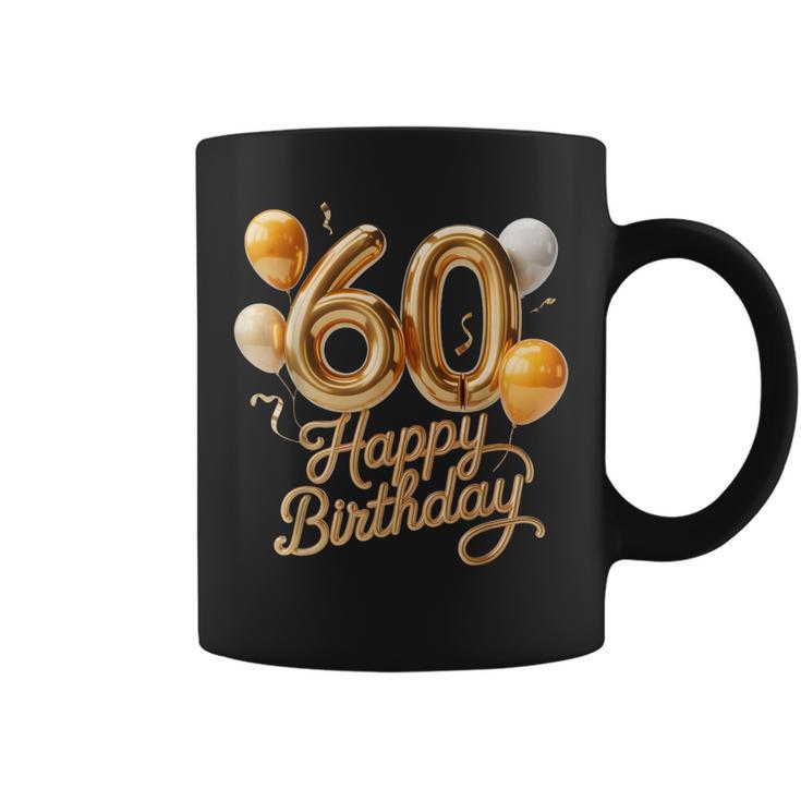 60 Feliz Cumpleaños 60 Aniversario Hombres Es Taza de café