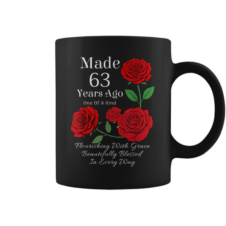 63年前に作られたバラの花 63歳 63歳の誕生日 コーヒーマグ