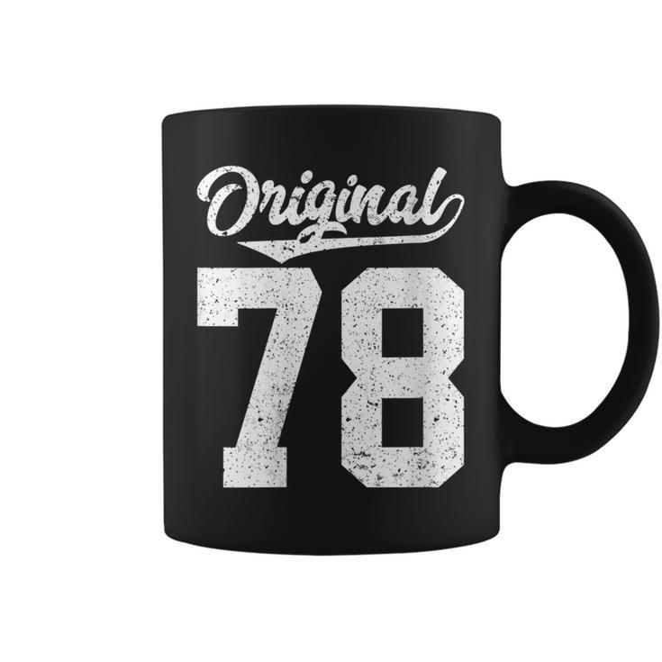 78 Cumpleaños Yetenta Y Ocho Originales Cuello Taza de café