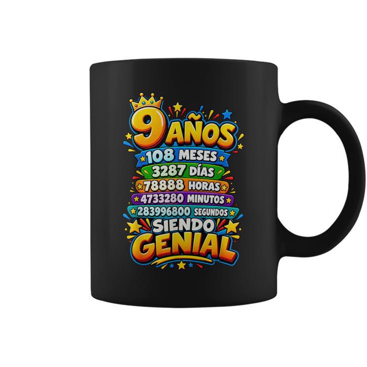 9 Años 108 Mesesiendo Genial Cumpleaños Taza de café
