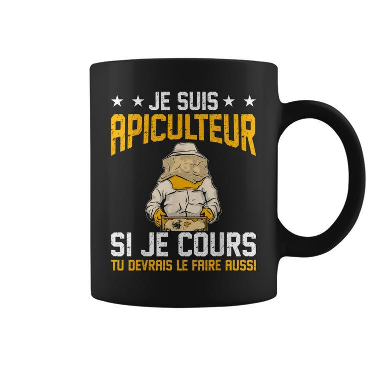 Abeille Je Cours Tu Devrais Le Faire Aussi Drôle Apiculteur Tasse