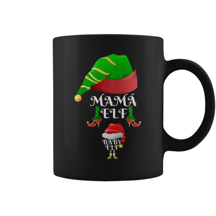 Baby & Mamá Elf Anunciar Embarazo Navidad Embarazadas Ropa Taza de café