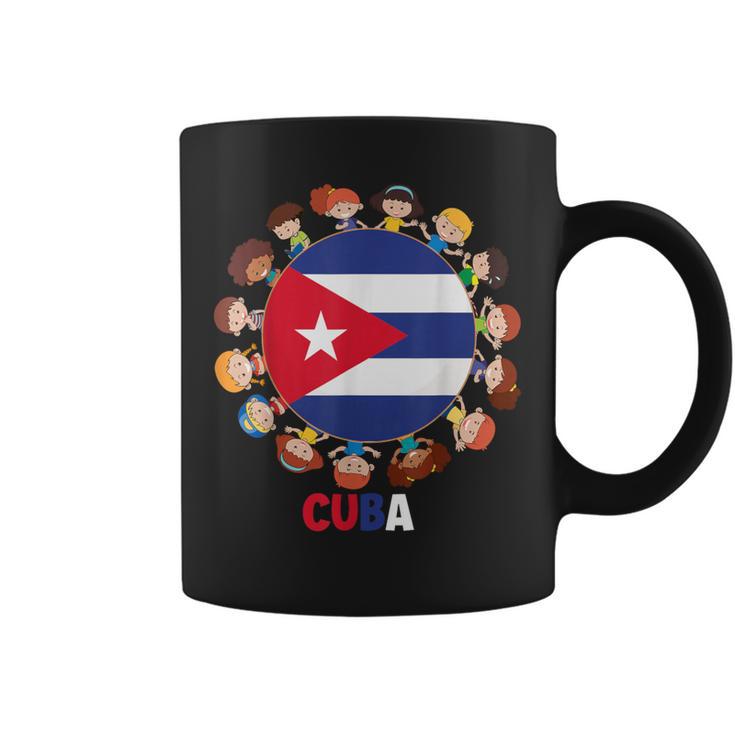 Bandera Cubana Mes De La Herencia Hispana Cuba Niños Niños Niñas Taza de café