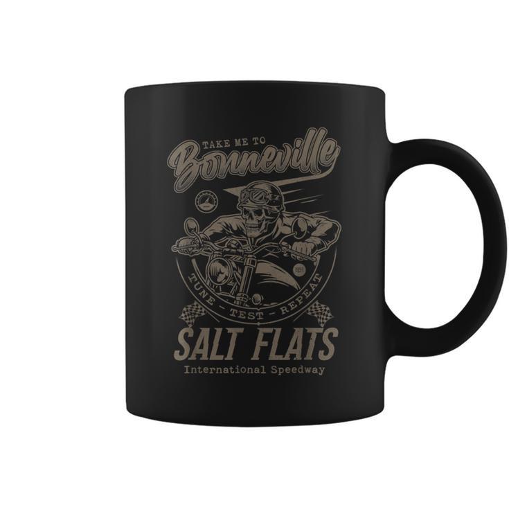 Bonnevillealt Flats Moto Racingintage Biker Tasse